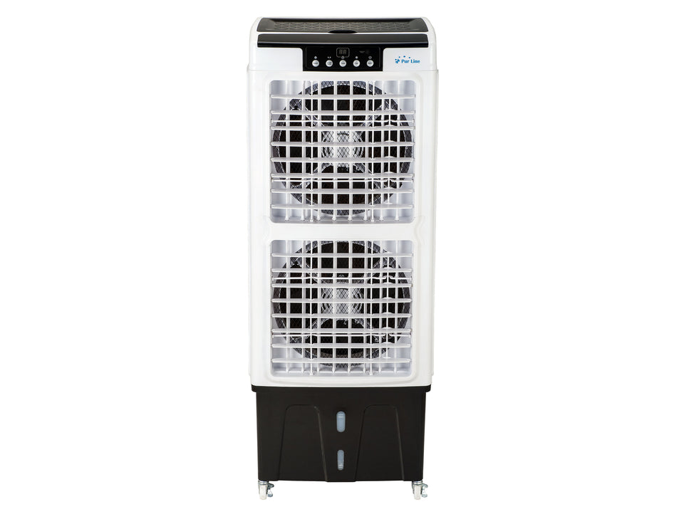 Climatizador evaporativo, ventilador, humidificador, purificador de aire de 220W con doble ventilador para grandes estancias_2