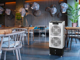 Climatizador evaporativo, ventilador, humidificador, purificador de aire de 220W con doble ventilador para grandes estancias_5