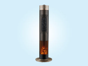 Calefactor 2 kW diseño de torre con efecto fuego eléctrico