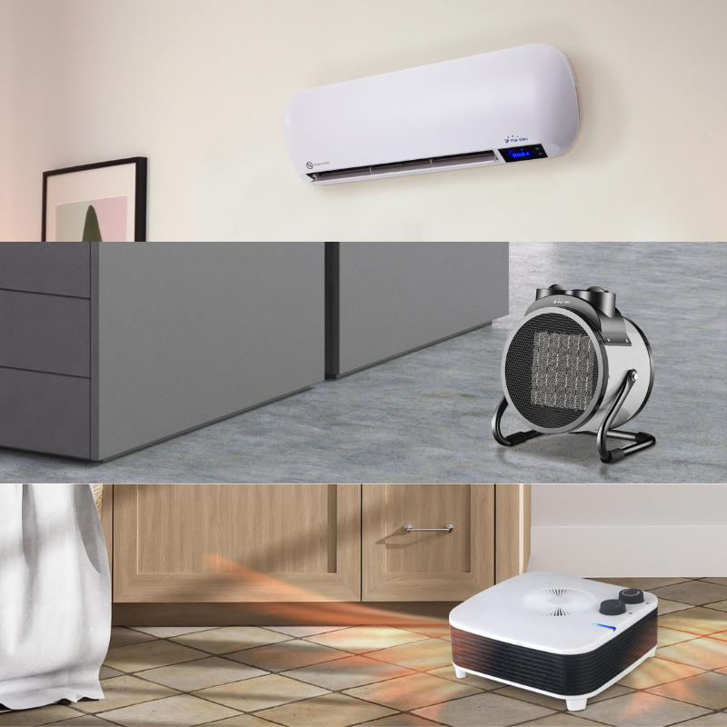 Familia HOTI: termoventiladores prácticos para cada espacio del hogar y el trabajo