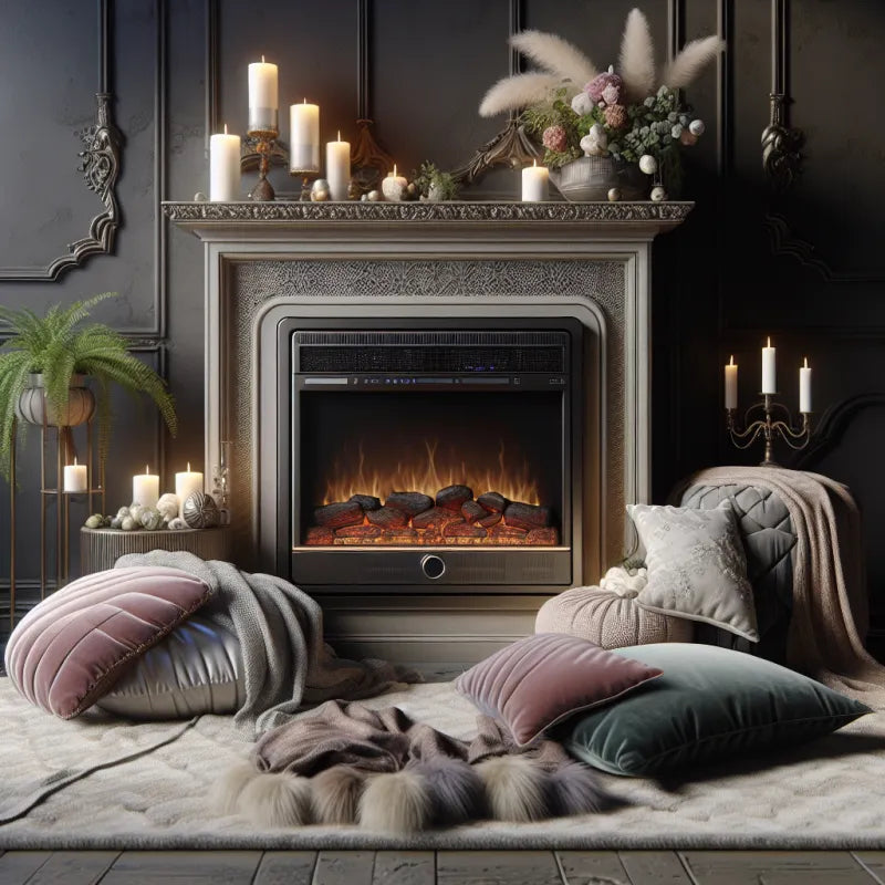 Calidez y elegancia: realce su espacio con las chimeneas eléctricas Purline