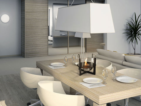 Chimenea bioetanol de mesa Material Metal