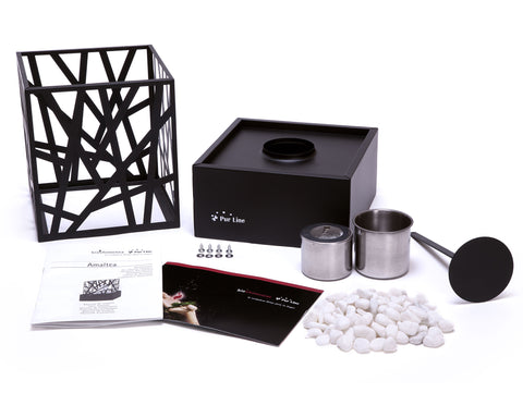 Chimenea bioetanol de mesa Material Metal