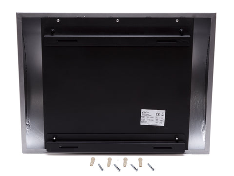 Potencia Maxima 1500 W Chimenea de etanol mural con panel frontal curvado