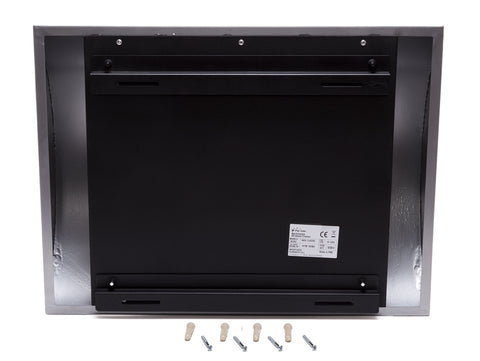 Potencia Maxima 1500 W Chimenea de etanol mural con panel frontal curvado