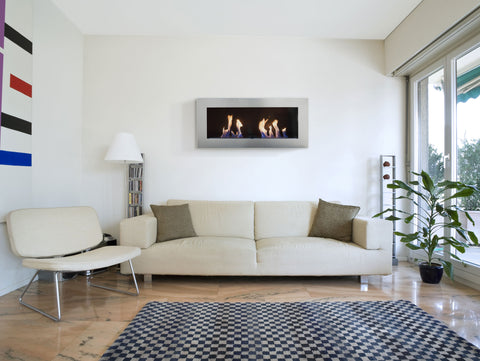 Chimeneas bioetanol pared Material Acero