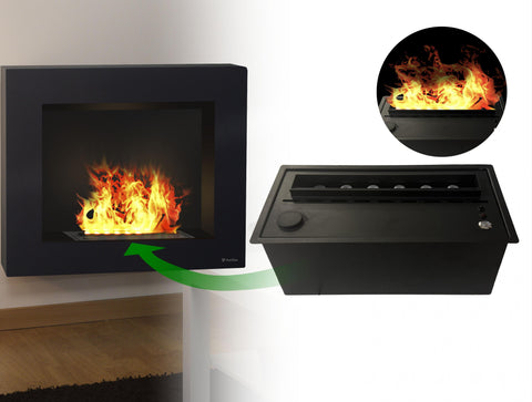 BESTBIO B FIRECOOL: Chimenea mural decorativa con llama simulada