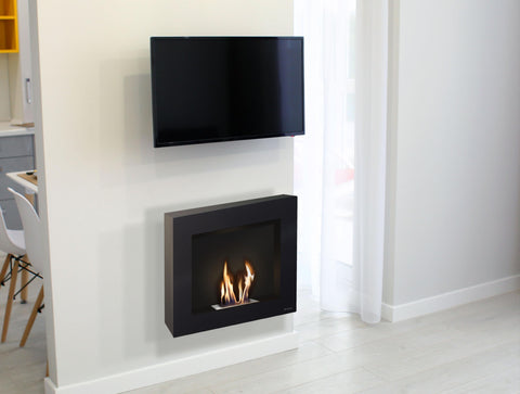 Chimeneas bioetanol pared Material Acero 