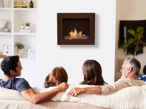 Chimeneas bioetanol pared Material Acero 