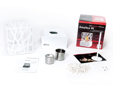 Chimenea bioetanol de mesa Material Metal