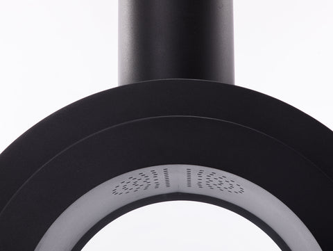 SYKE ROUND: Chimenea de etanol de techo con diseño circular