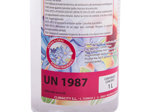 Formato Líquido Combustible Etanol de origen natural aroma floral. Caja 12 Botellas de 1 litro