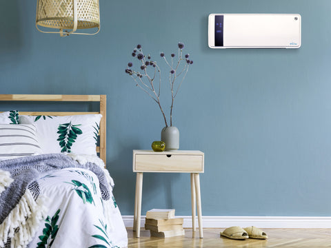 HOTI M65: Calefactor Cerámico mural 2000 W 3 modos de funcionamiento con mando a distancia y temporizador