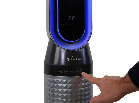 Calefactor digital 2kW con LED ambiental