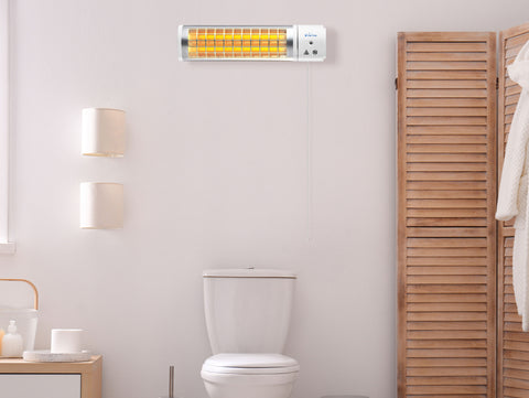 HEATY B1200: Calefactor halógeno para baño 1200W