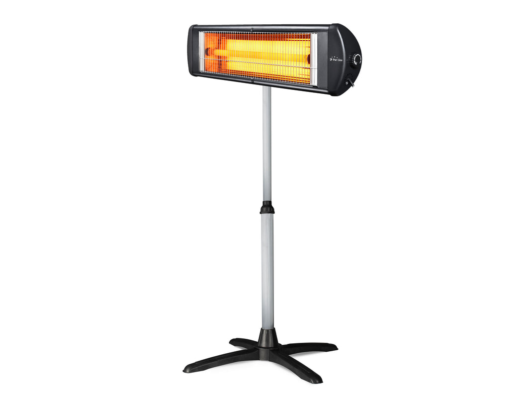 Calefactor halógeno - Purline HEATY EXC 25 | 2500W | De pie o Mural, | Interiores y Exteriores | 3 Potencias