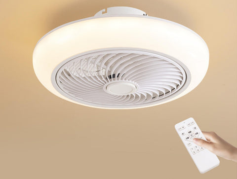 CEILY SPIRAL: Ventilador Lámpara LED con rejilla