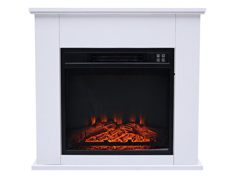 Chimenea eléctrica de suelo 2kW con mando a distancia