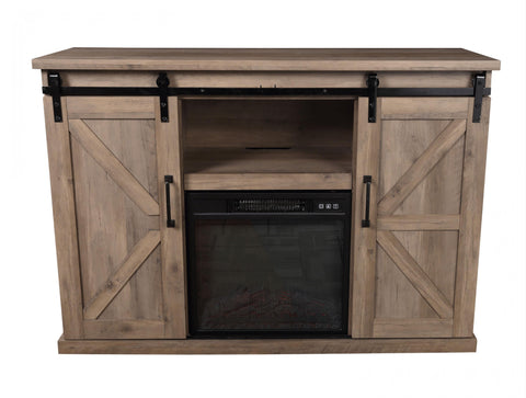 Potencia Maxima 2000 W Chimenea eléctrica con mueble aparador rustico  2000W