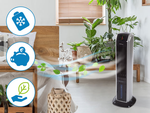 Potencia Maxima 70 W Climatizador evaporativo de bajo consumo con ionizador