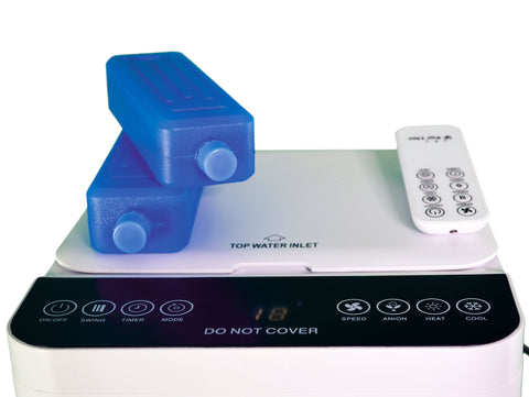 Potencia Maxima 75 W Climatizador evaporativo de muy bajo consumo con calefactor