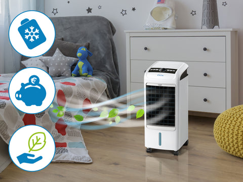 RAFY 55: Climatizador evaporativo 75W 3 velocidades y 4L