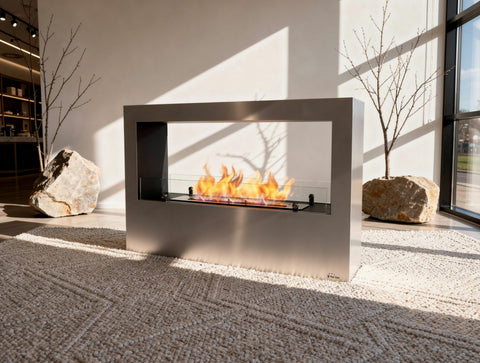 Chimeneas bioetanol de suelo Material Acero