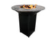 Barbacoa grande en negro con plancha acero y grill