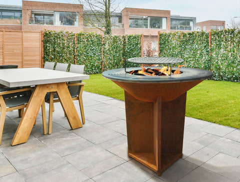 EFP56CO: Barbacoa grande en acero corten con grill