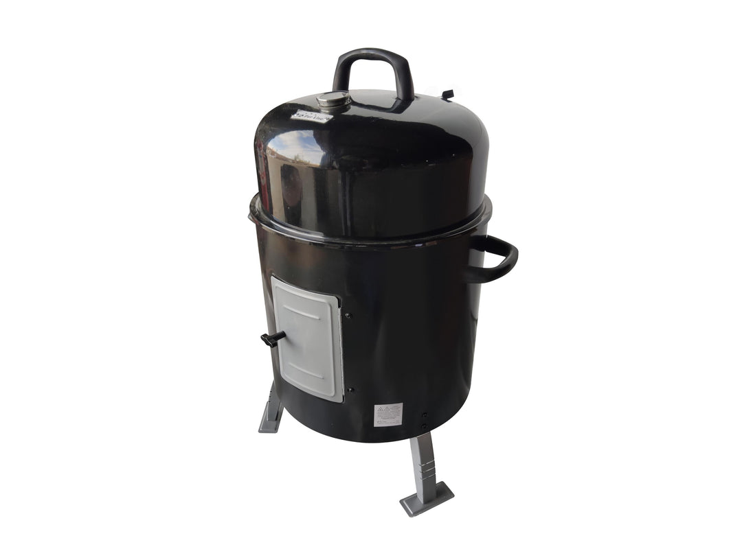 Barbacoa 3 en 1 con ahumador asador y parrilla