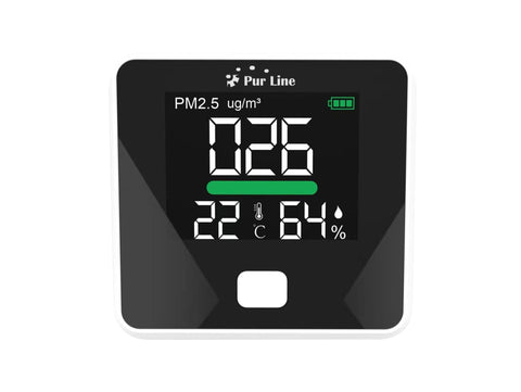 Estación meteorológica inalámbrica - AIRTESTER BASIC de Purline | Medidor PM, Temperatura y Humedad | Sensor PM2 | 3 Funciones