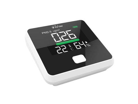 Estación meteorológica inalámbrica - AIRTESTER BASIC de Purline | Medidor PM, Temperatura y Humedad | Sensor PM2 | 3 Funciones