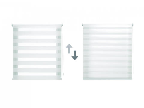 VELINDUS_57x180_CREMA: Estor Enrollable 57X180 CREMA Noche y Dia EASY FIX