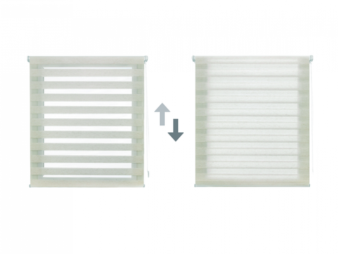 VELINDUS_42x180_CRUDO: Estor Enrollable 42X180 CRUDO Noche y Día EASY FIX