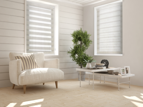 Color Crudo Estor Enrollable 37X180 CRUDO Noche y Día EASY FIX