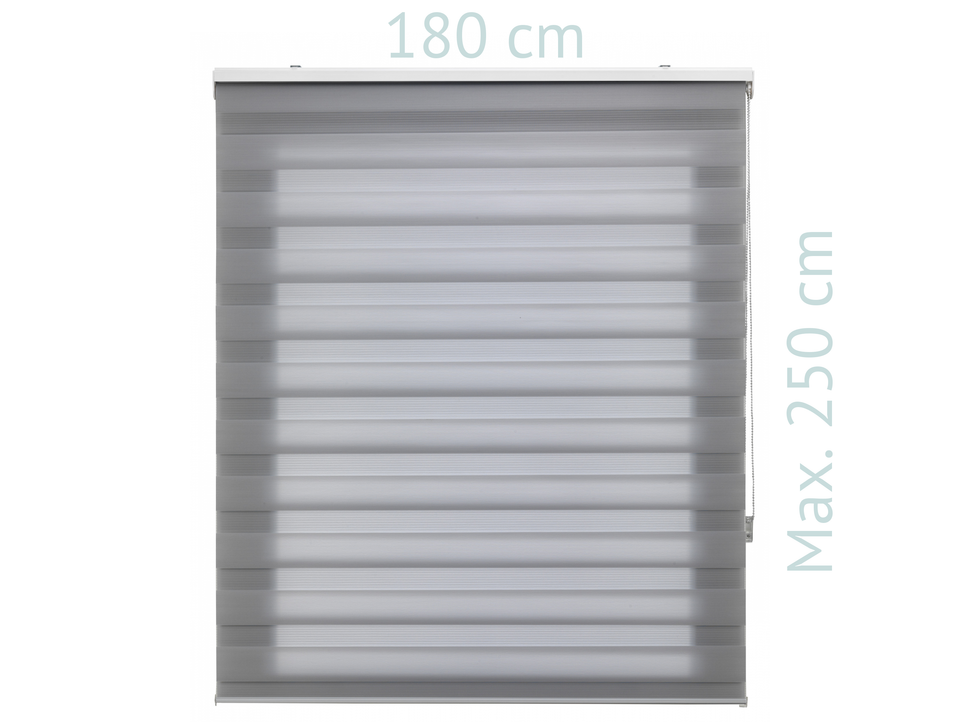 Estor Enrollable 180X250 GRIS Noche y Día