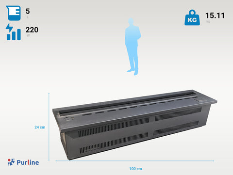FIRECOOL COLORS 100 Consumo sin calor 220 W