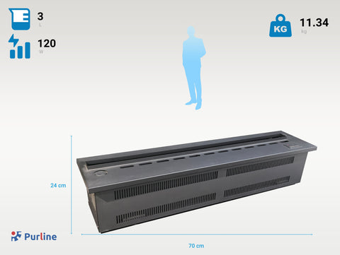 FIRECOOL COLORS 70 Consumo sin calor 120 W