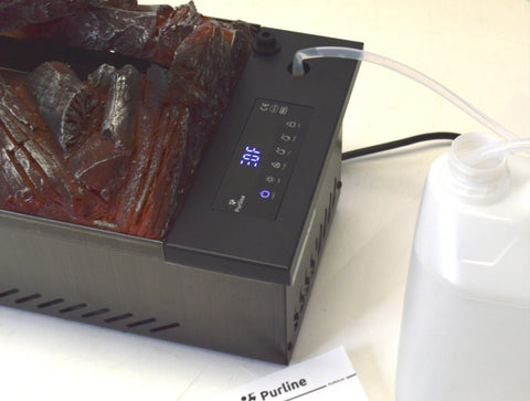 FIRECOOL RUSTIC ORANGE100: Chimenea decorativa con llama simulada y leños