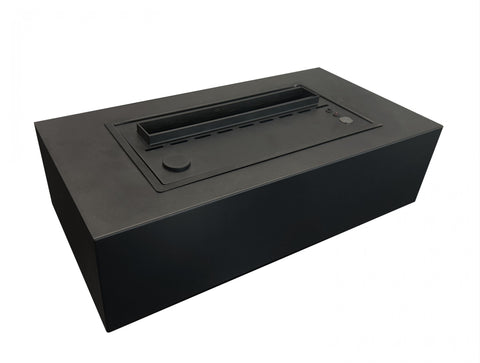FIRECOOL TABLE B: Chimenea decorativa con llama simulada de sobremesa con cuerpo de metal