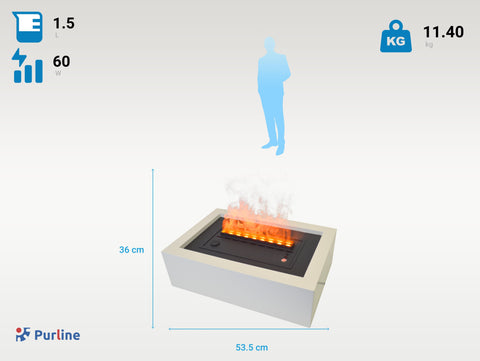 FIRECOOL TABLE W Consumo sin calor 60 W