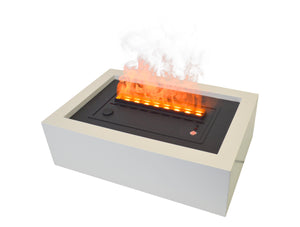 Chimenea decorativa con llama simulada de sobremesa con cuerpo en MDF
