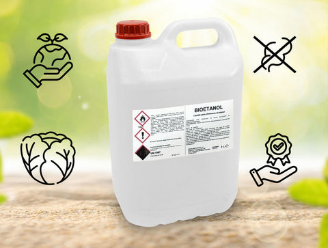 GAR-5F: Combustible Etanol de origen natural aroma neutro. Garrafa 5L