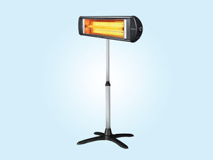 Calefactor halógeno - Purline HEATY EXC 25 | 2500W | De pie o Mural, | Interiores y Exteriores | 3 Potencias