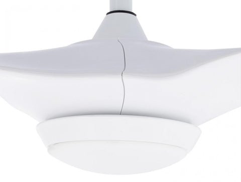 HELIX WHITE: Ventilador de Techo ø132 cm con LED y Wifi Reversible Hypersilence