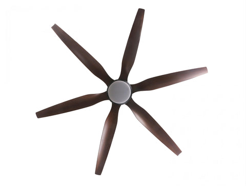 Ventilador de Techo ø166 cm con LED y Wifi Reversible Hypersilence