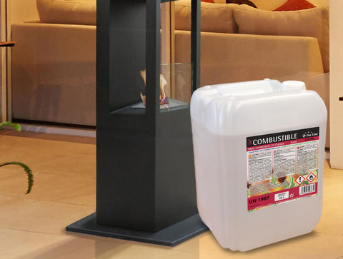 Formato Líquido Combustible Etanol de origen natural aroma neutro. Garrafa de 25 litros