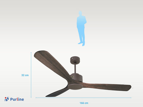 Marie D166 C02 67837: Ventilador de Techo ø166 cm con Wifi Reversible Hypersilence
