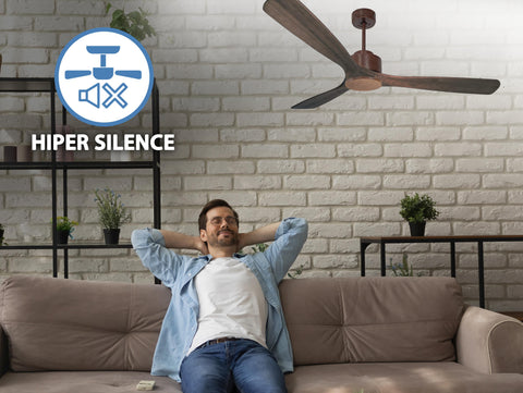   Ventilador de Techo ø166 cm con Wifi Reversible Hypersilence