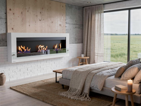 Chimeneas bioetanol pared Material Acero